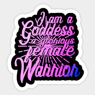 Pawnee Goddesses - Feminist Parks and Rec Quote Sticker